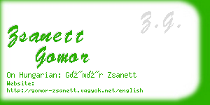 zsanett gomor business card